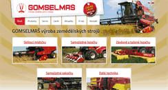 Desktop Screenshot of gomselmash.eu