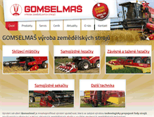 Tablet Screenshot of gomselmash.eu